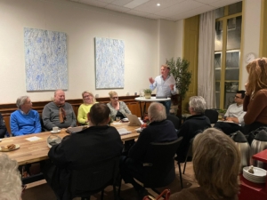 voorzitter Rutger aan het woord